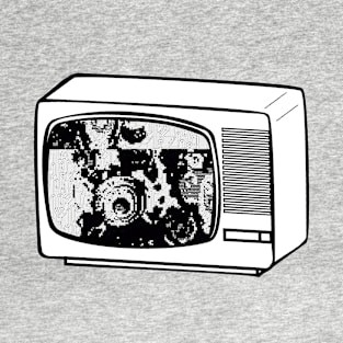 Retro Lofi TV Glitch Art T-Shirt